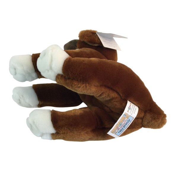 Animal Alley Boxer Puppy Dog Plush 10" Brown Stuffed Animal Toys R Us NWT - Picture 5 of 9